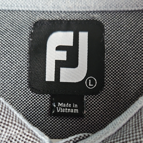 FootJoy Men's Polo in Gray and Blue Tones - Picture 2 of 4